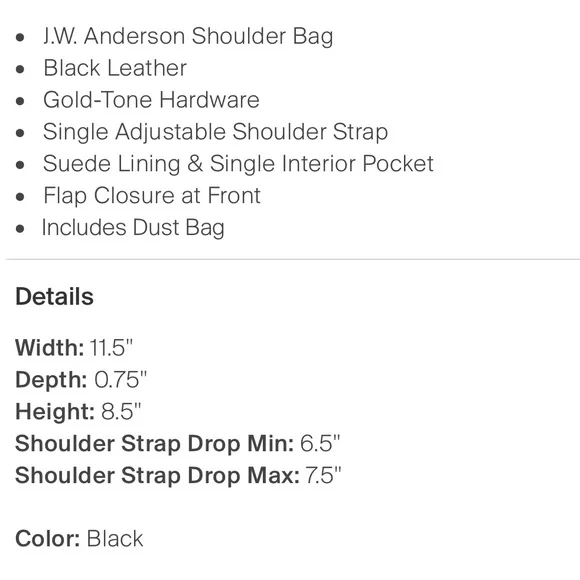 Black shoulder messenger bag - Picture 4 of 16